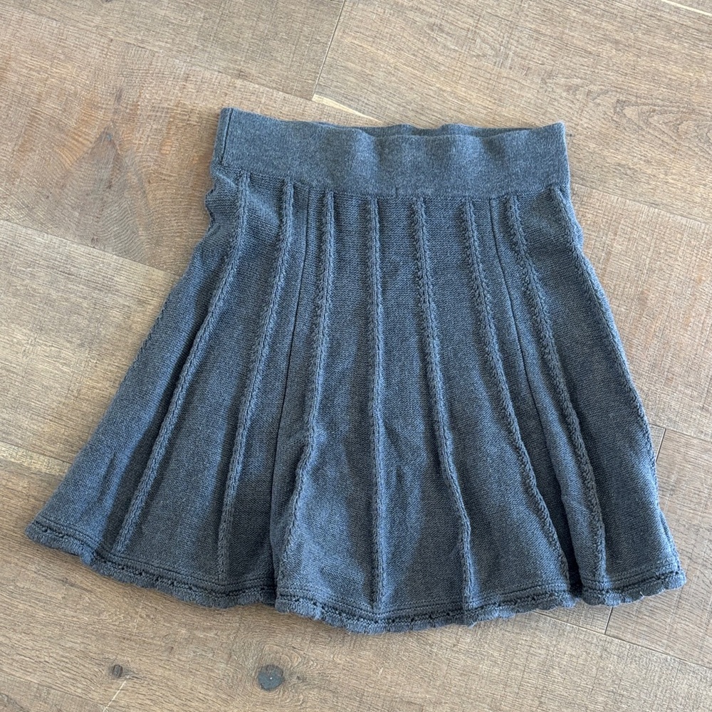 CAbi Dark Gray Skater Skirt